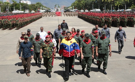 Venezuelan president calls to create shield to protect country from possible US aggression